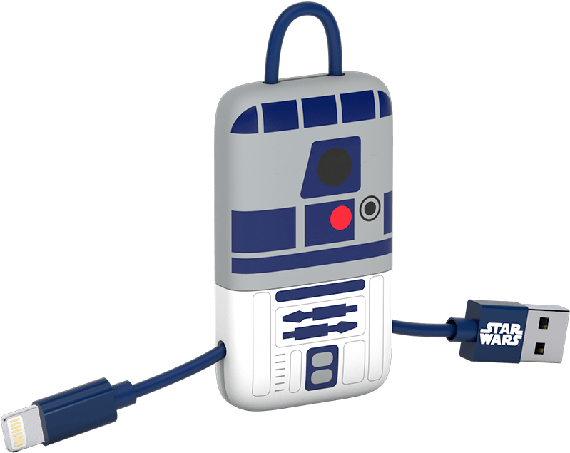 R2 D2 Powerbankwith Cable PNG