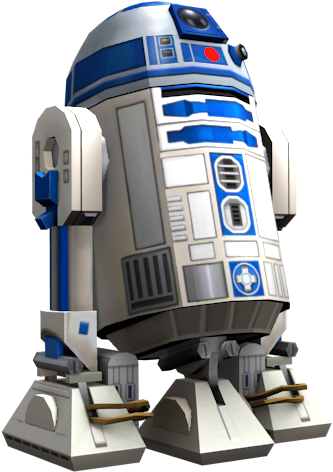 R2 D2 Star Wars Robot Render PNG