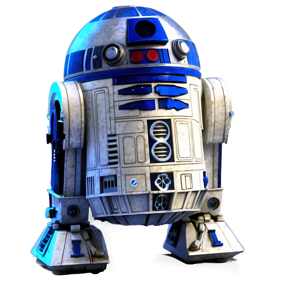 Download R2d2 3d Model Rendering Png 05242024 | Wallpapers.com