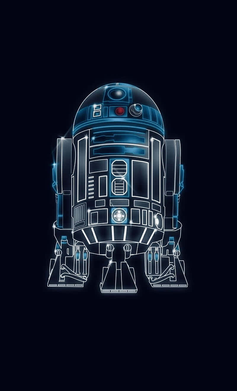 En ikonisk R2D2 fra Star Wars. Wallpaper