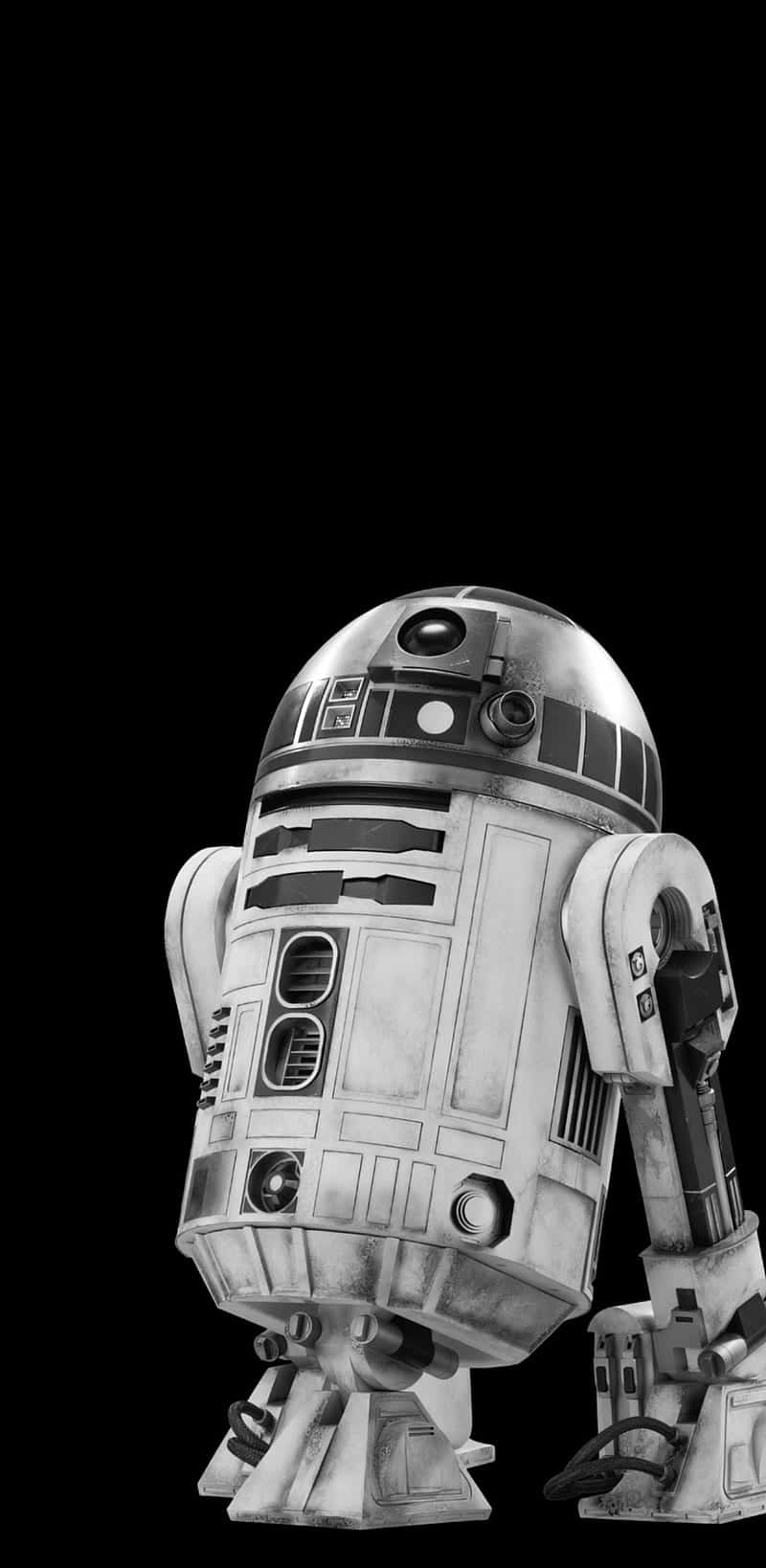 Den Ikoniska Robotkaraktären R2-d2 Från Star Wars Är Ett Populärt Val För Dator- Och Mobilbakgrund. Wallpaper