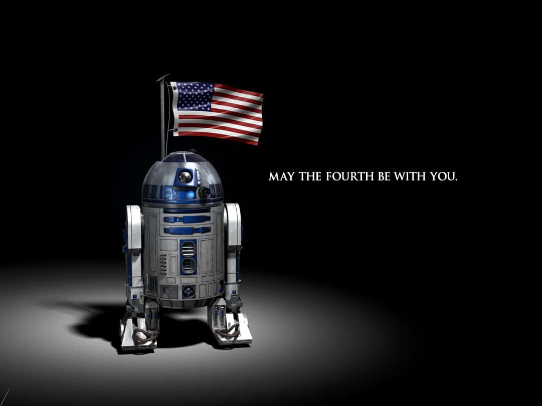 R2D2, den elskværdige og ikoniske Star Wars droid Wallpaper