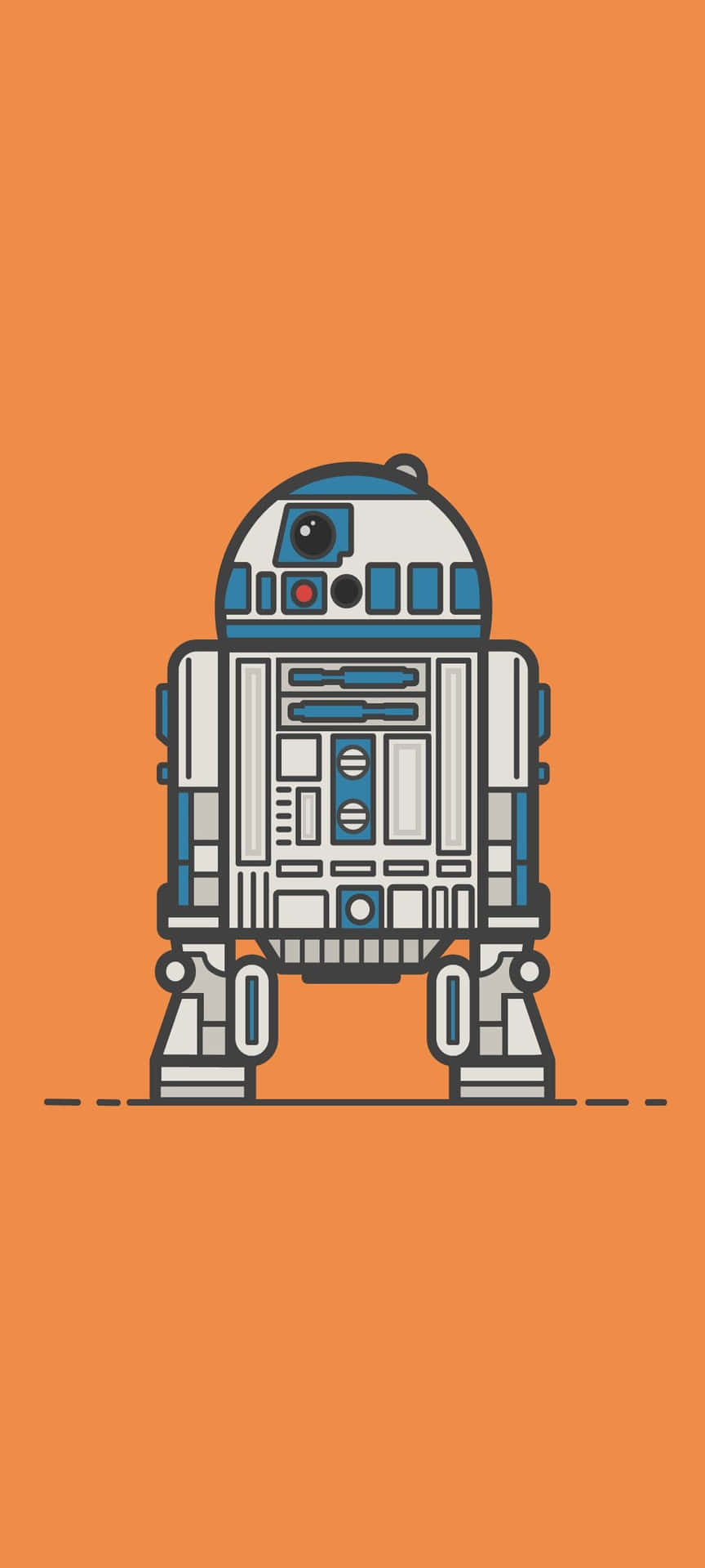 "R2D2, the iconic droid of Star Wars fame" Wallpaper
