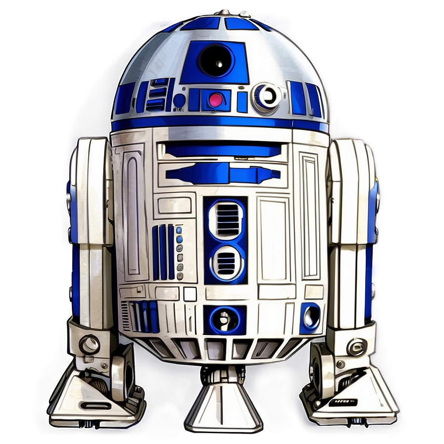 Download R2d2 Line Art Drawing Png 56 | Wallpapers.com