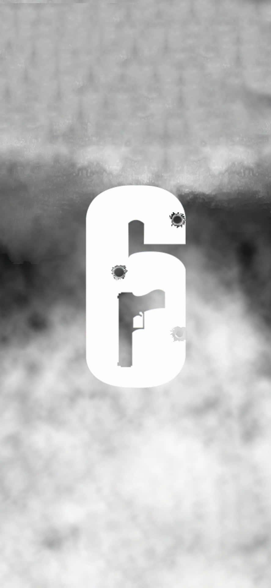 R6 Siege Logo Bullet Holes Wallpaper