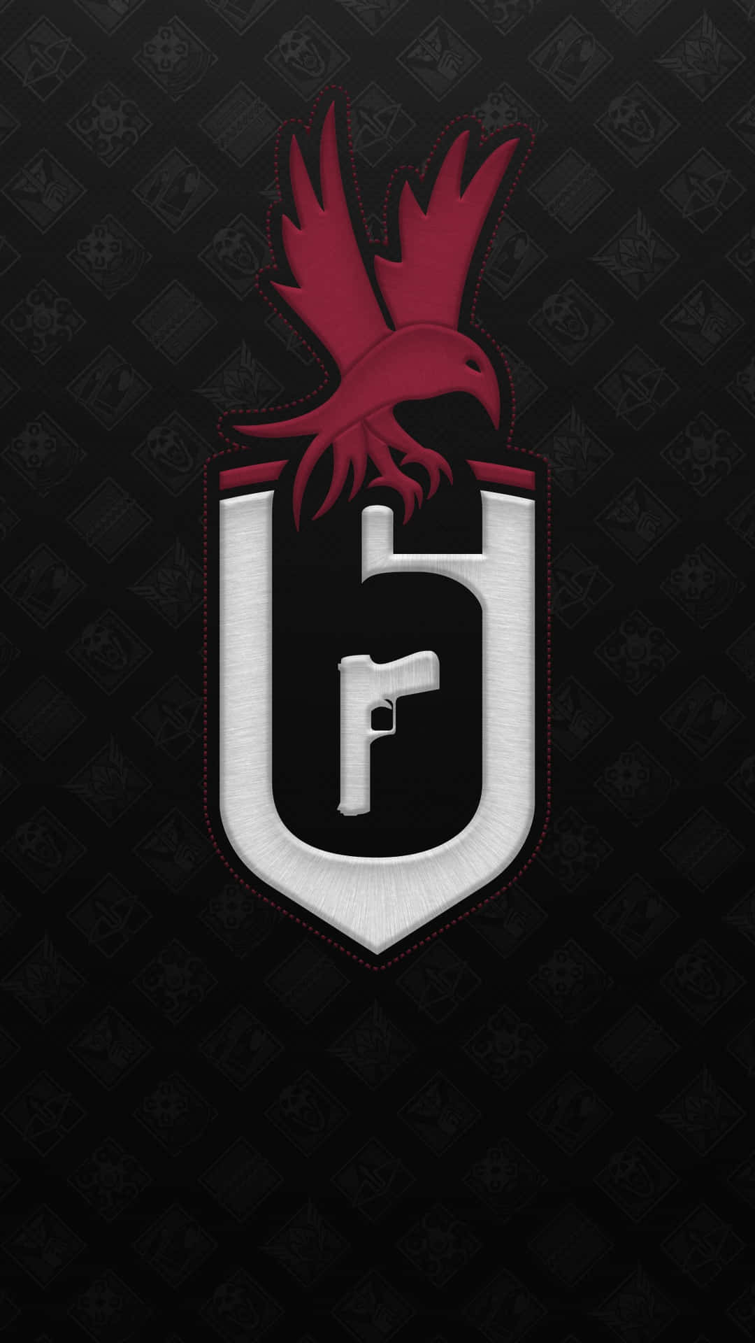 R6 Team Logo Rød Fugl Bakgrunnsbildet