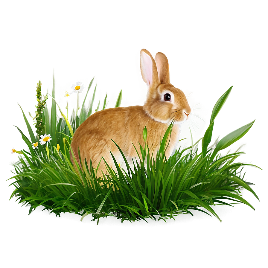 Rabbit In Grass Png Bxi65 PNG