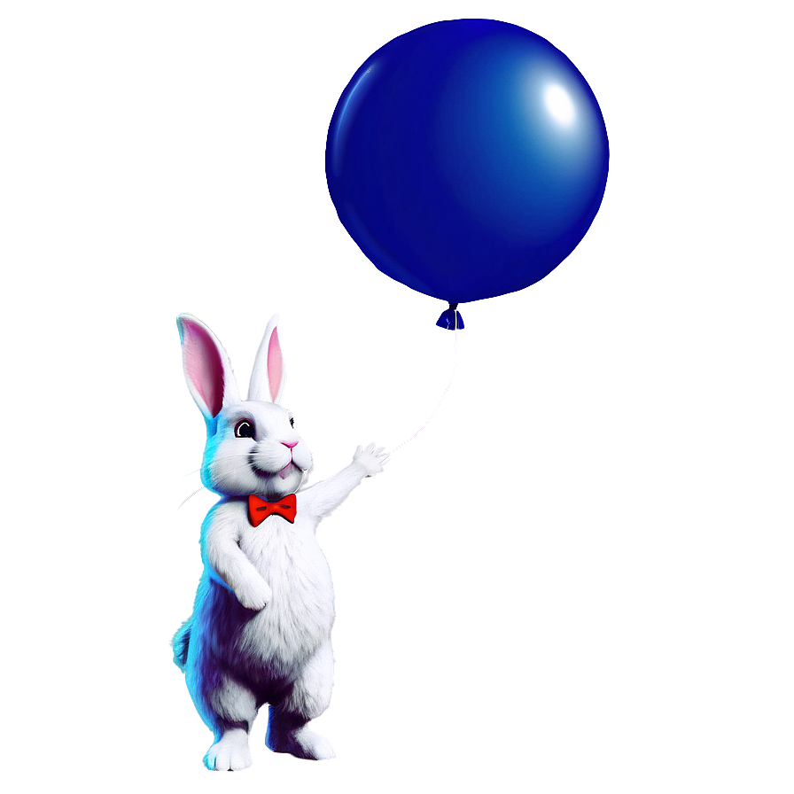 Rabbit With Balloon Png 32 PNG