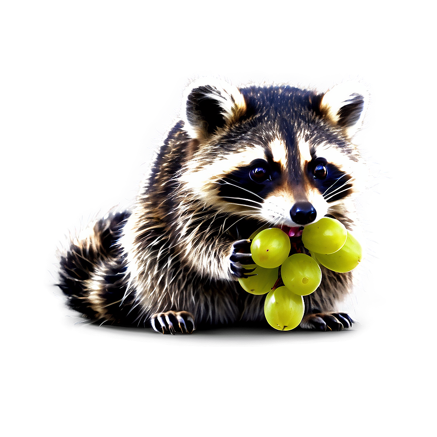 Raccoon Eating Grapes Png Cav PNG