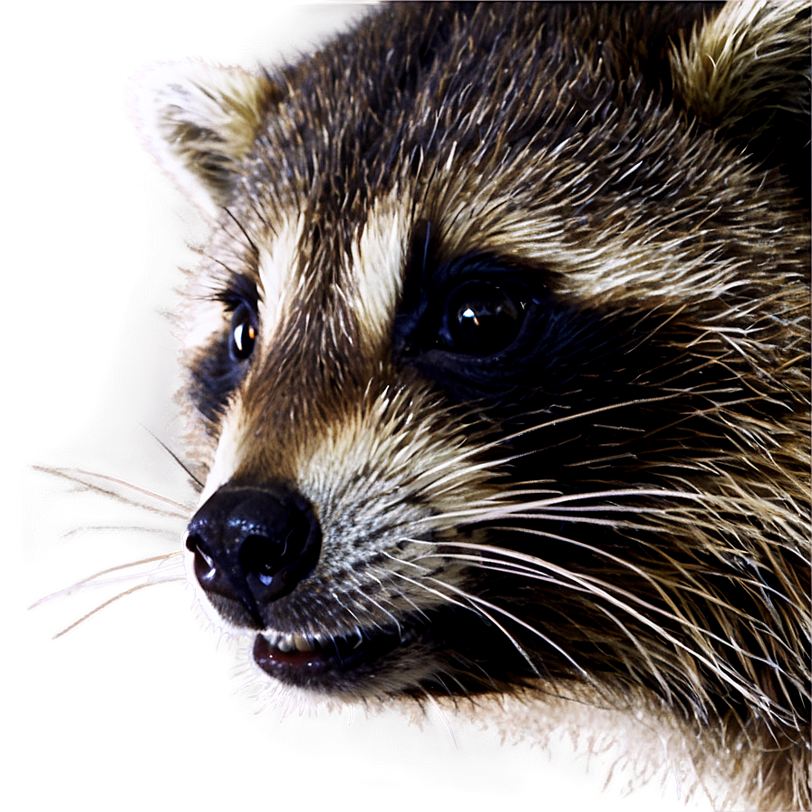Raccoon Face Close-up Png Xst PNG