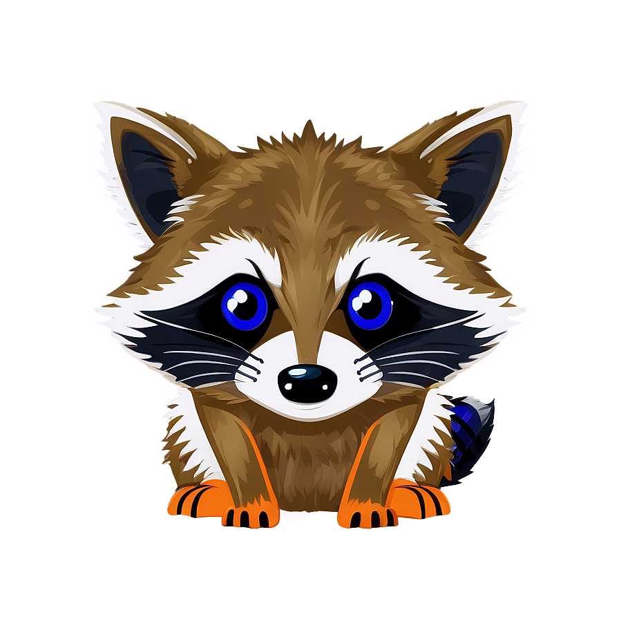 Raccoon In Cartoon Style Png 83 PNG