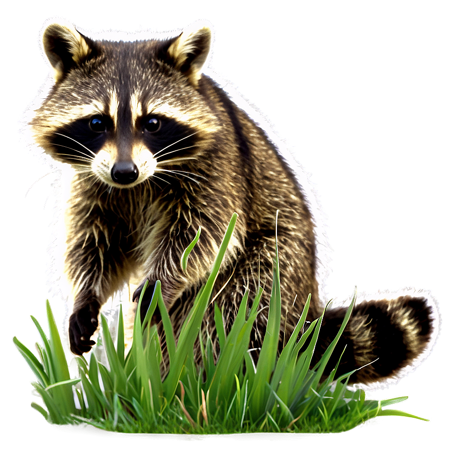Raccoon In Grass Png Wik PNG