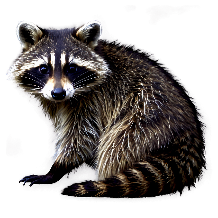 Raccoon In Night Scene Png Pss62 PNG