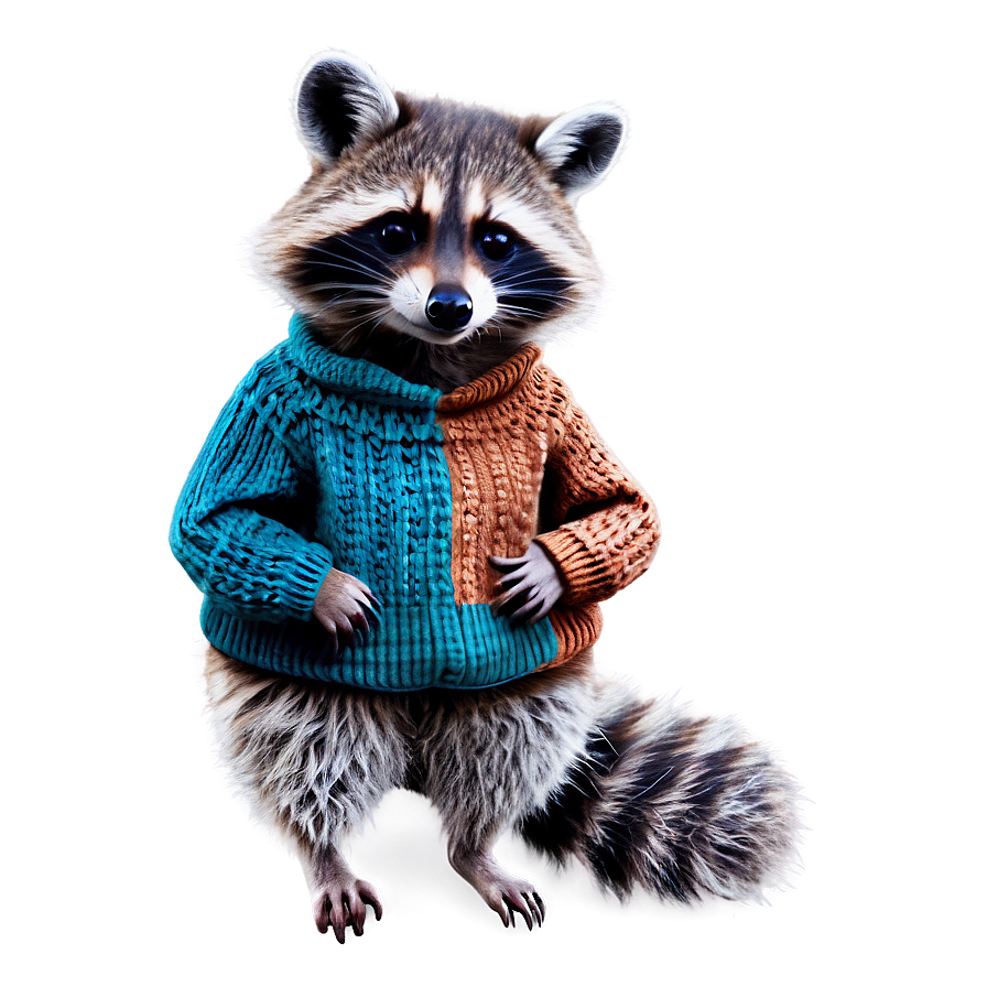 Raccoon In Sweater Png 86 PNG