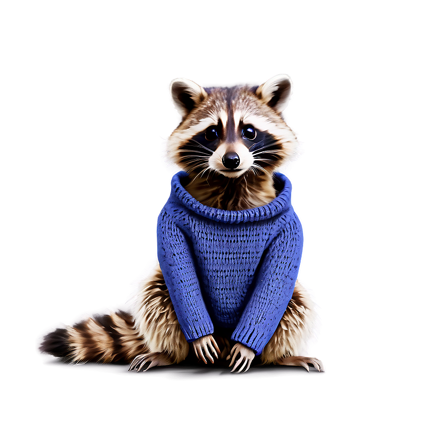 Raccoon In Sweater Png Sjq2 PNG