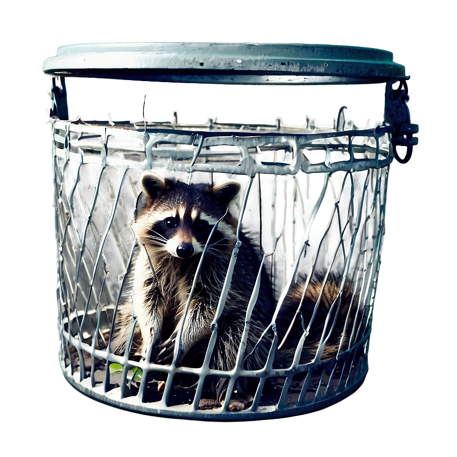 Raccoon In Trash Can Png Fhg PNG
