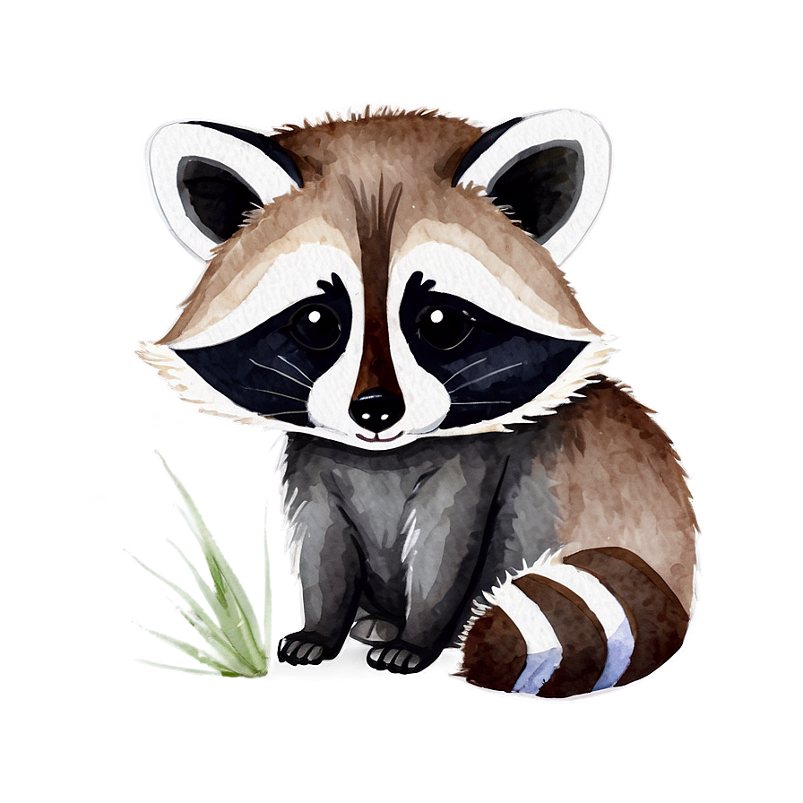 Raccoon In Watercolor Png 97 PNG