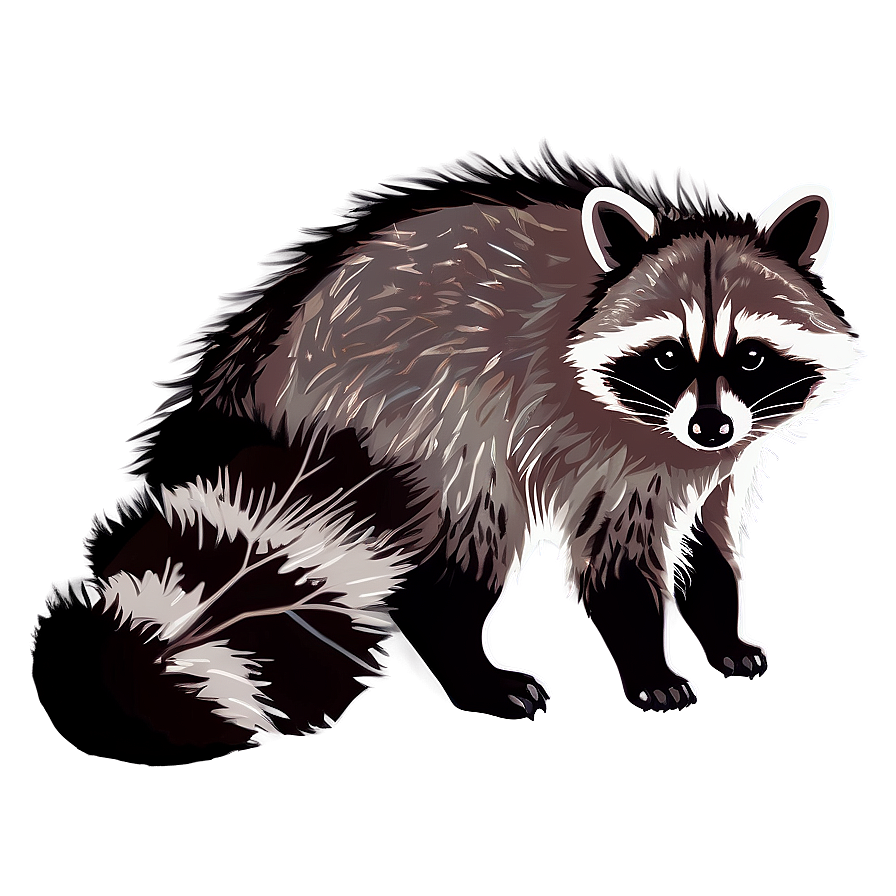 Raccoon Tail Illustration Png Ekh74 PNG