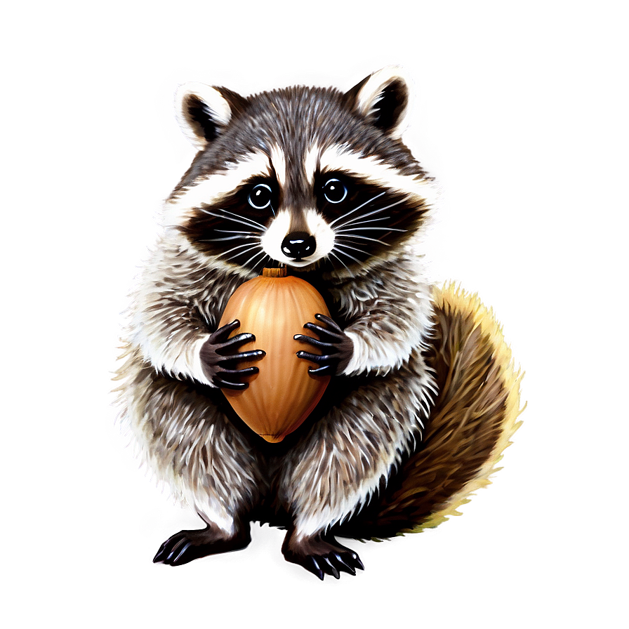 Raccoon With Acorn Png 47 PNG