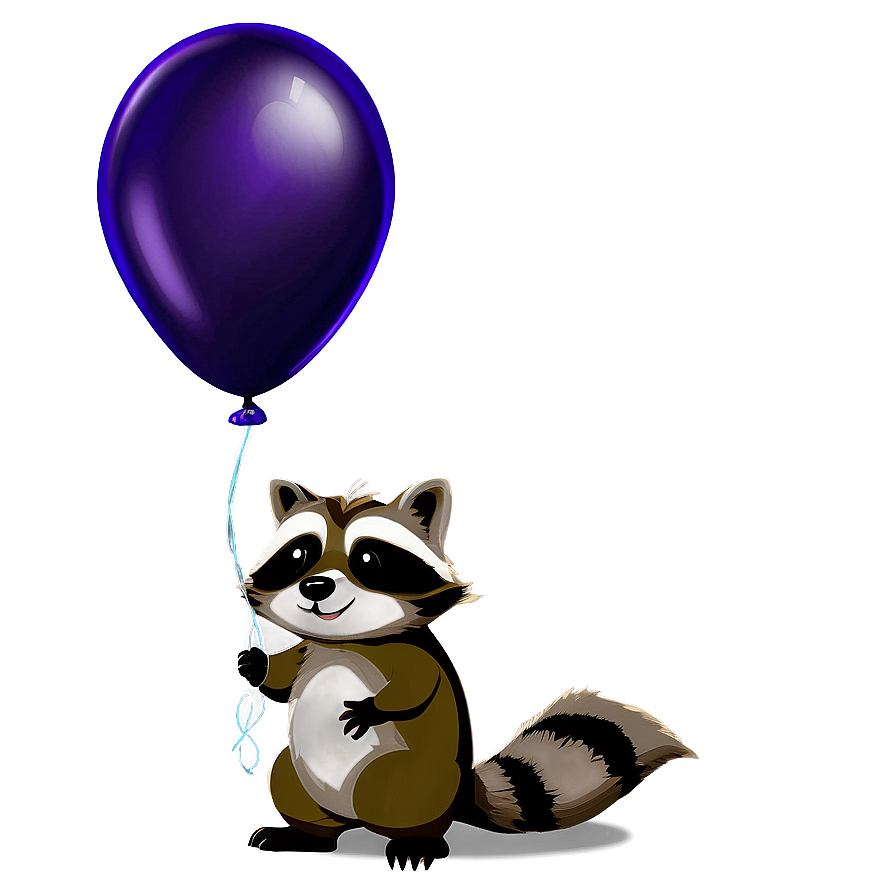 Raccoon With Balloon Png Amv PNG