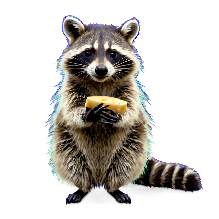 Raccoon With Cheese Png Fof PNG