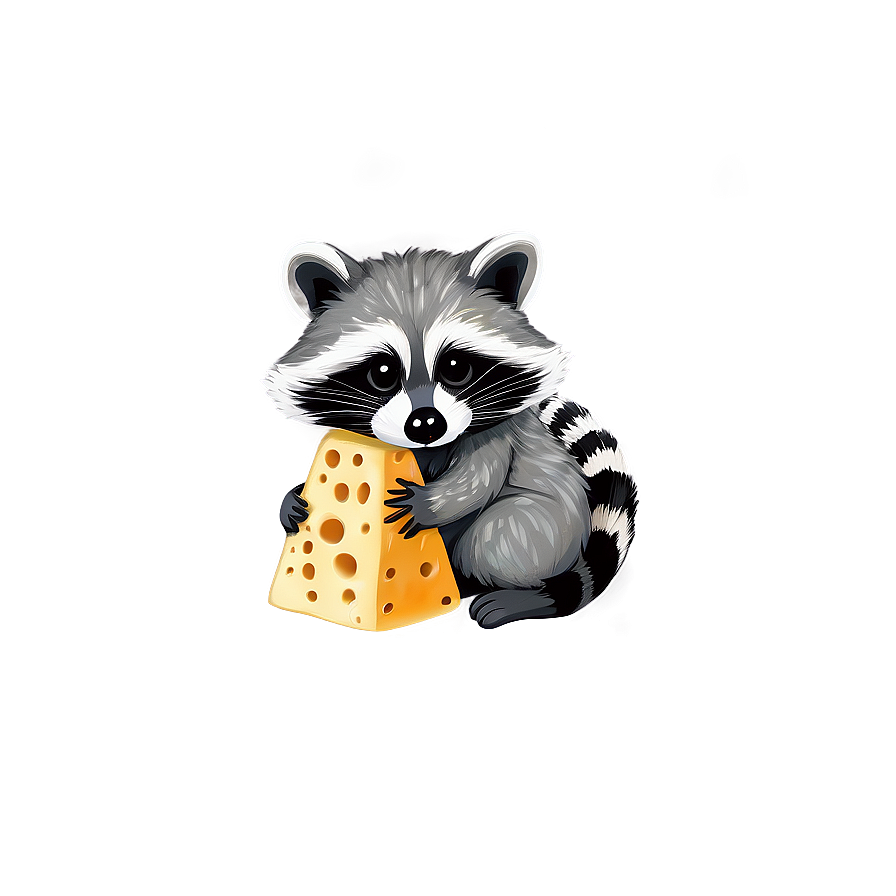 Raccoon With Cheese Png Vjq PNG