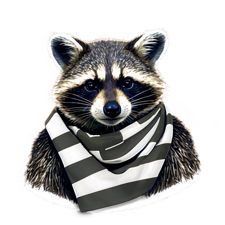 Raccoon With Scarf Png 60 PNG