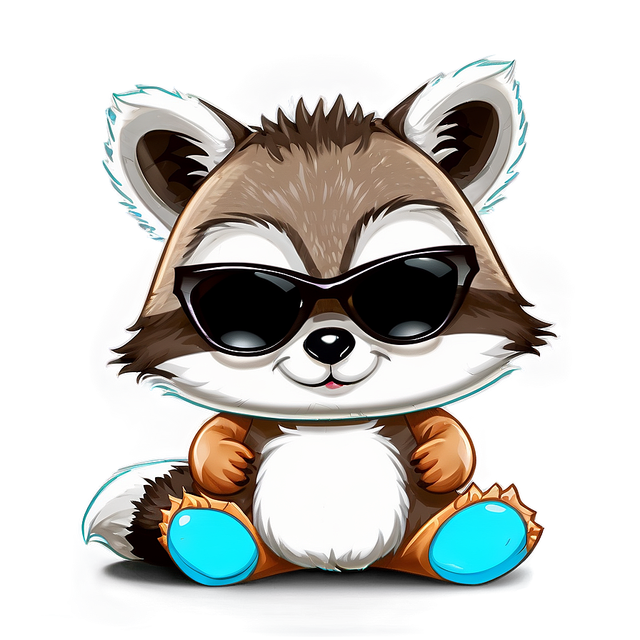 Raccoon With Sunglasses Png Eck PNG