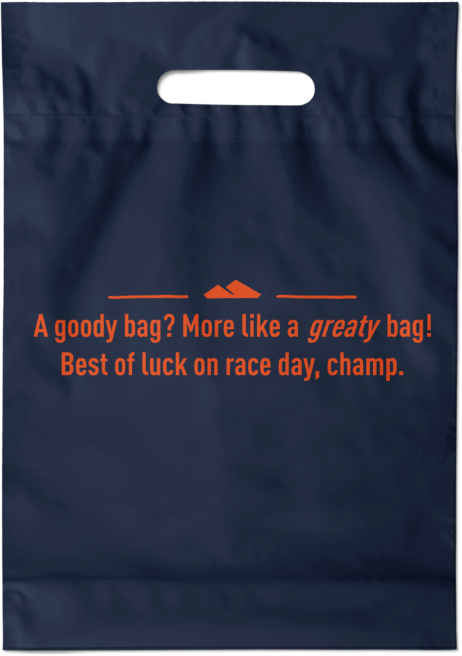 Race Day Good Luck Plastic Bag PNG
