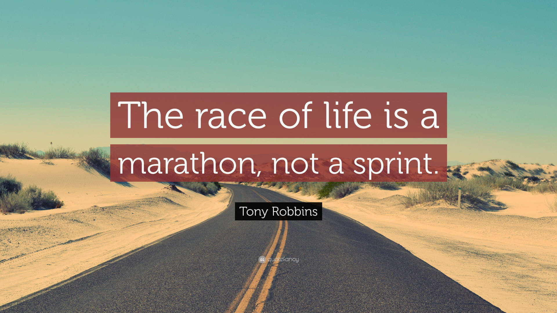 Race Of Life Is Marathon