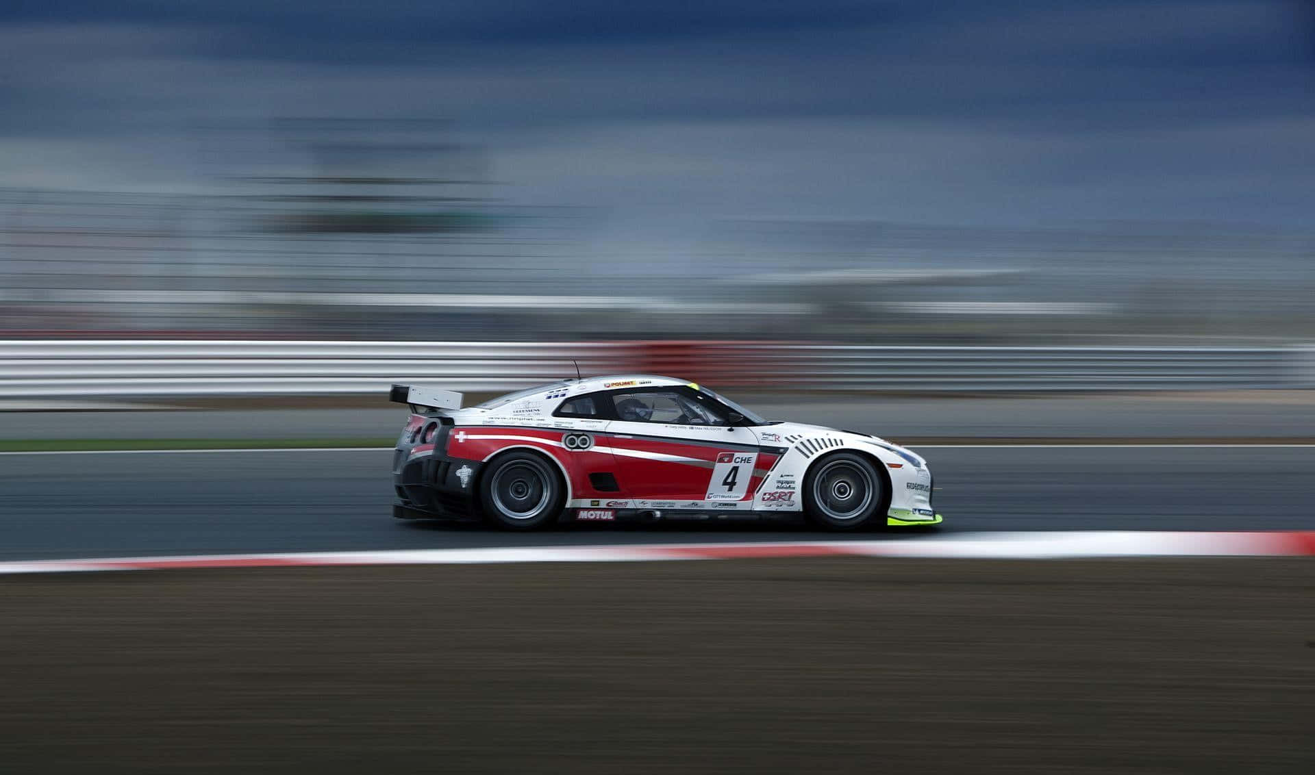 Racing Car Speed Blur Wallpaper