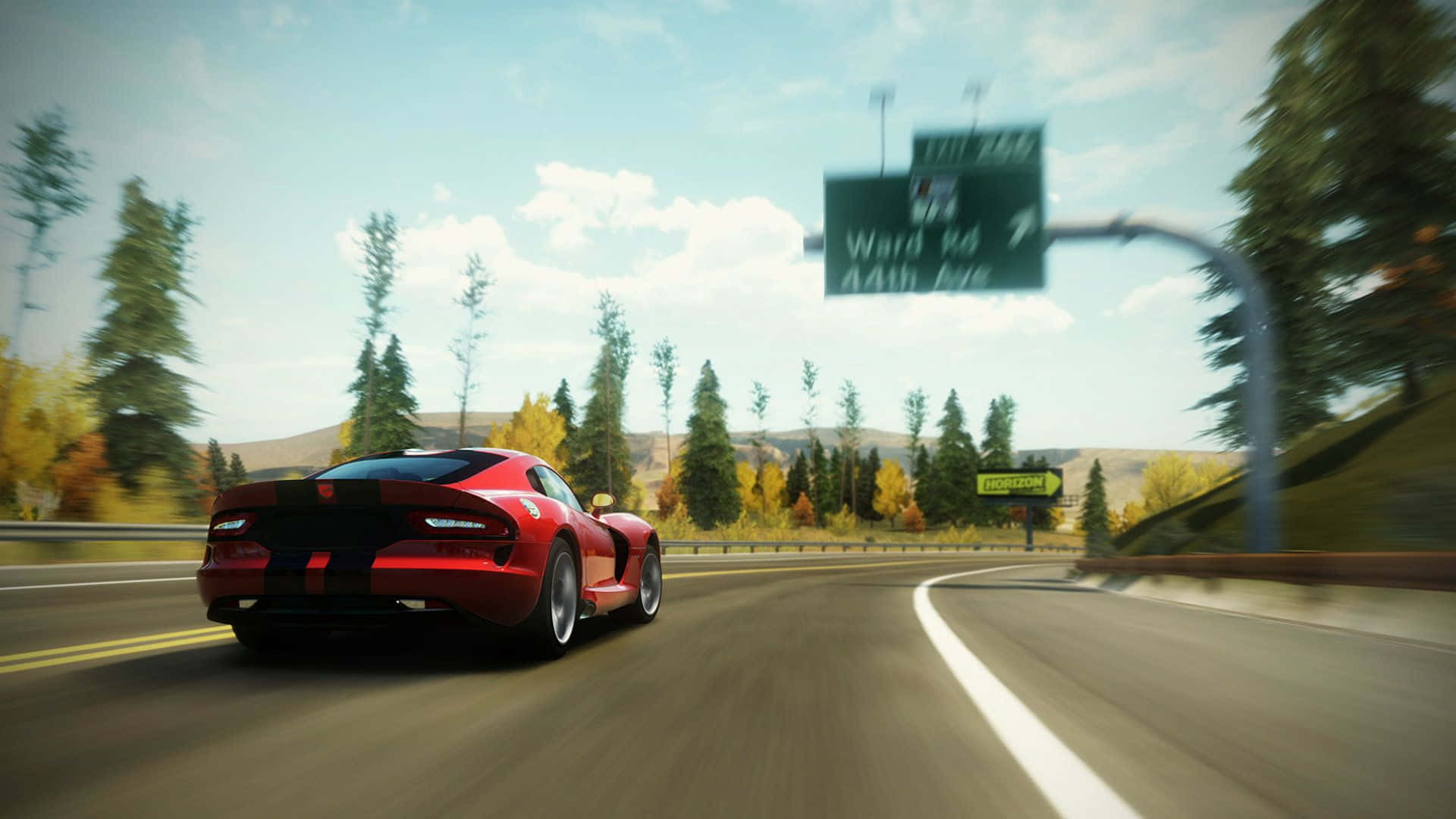 Intense High-Speed Racing Game Action Wallpaper