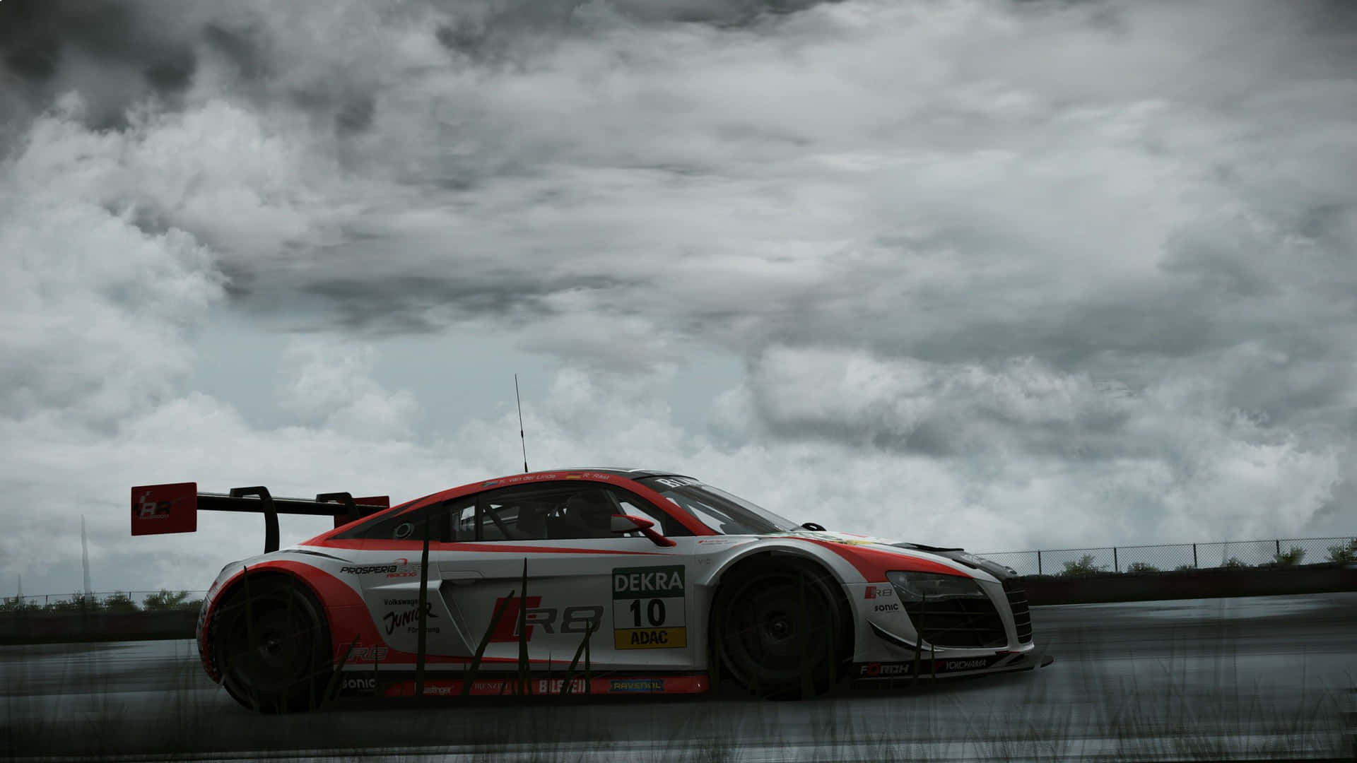 Thrilling Speed in Action - Racing Game Experience Wallpaper