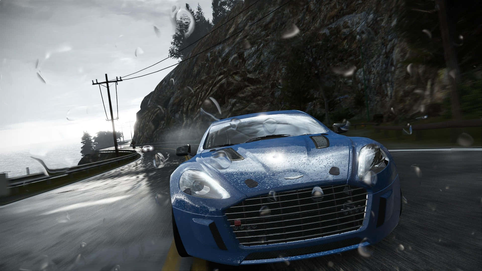 Captivating Racing Game Action Wallpaper