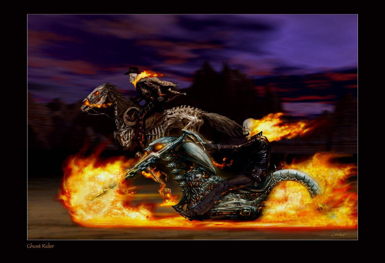 Racing Ghost Riders Background