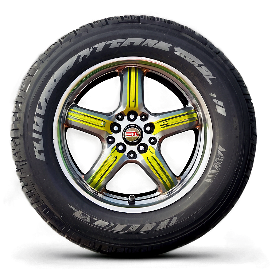 Racing Stripe Car Wheel Png Qed19 PNG