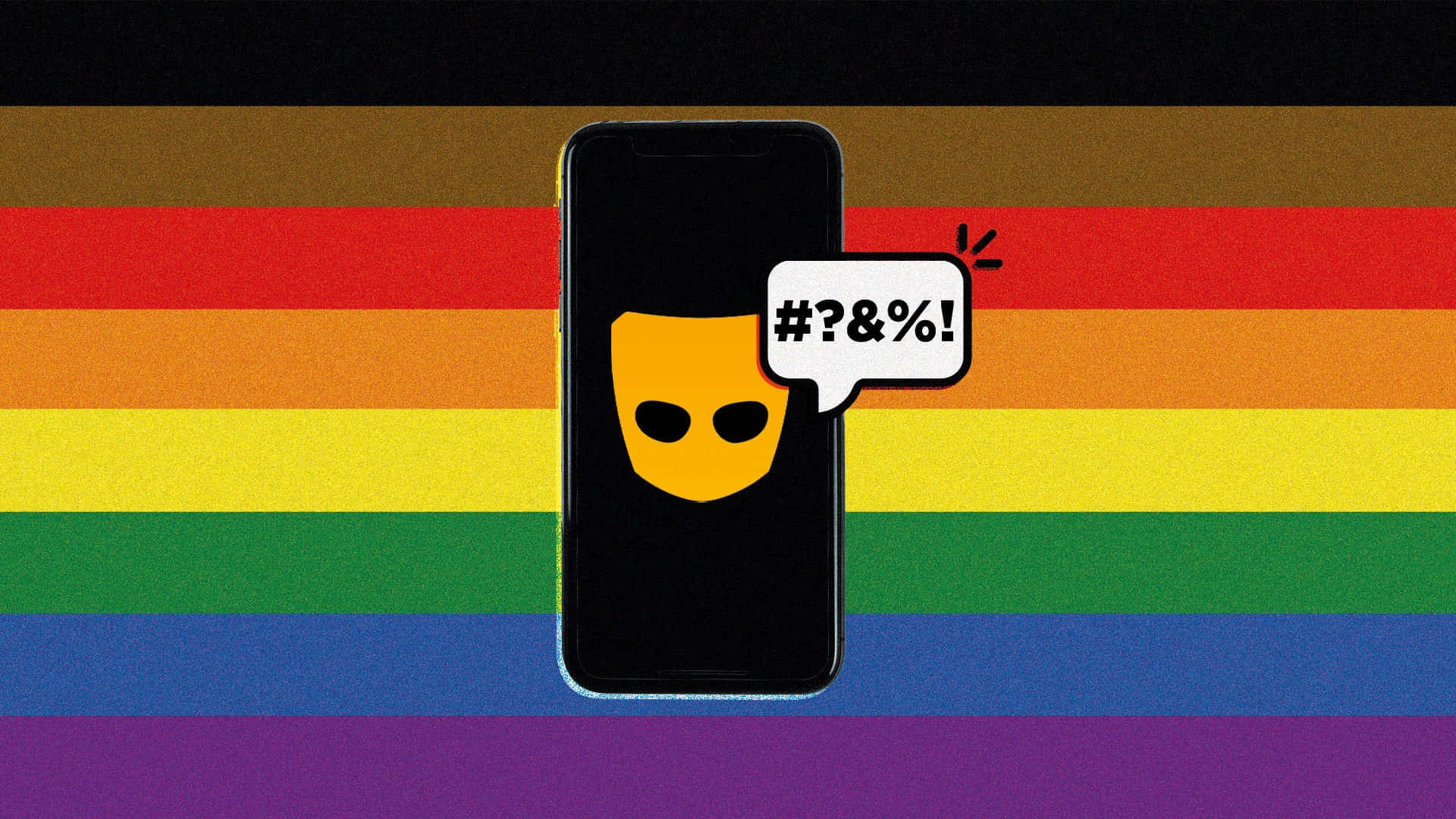 Racism And Grindr Logo Wallpaper