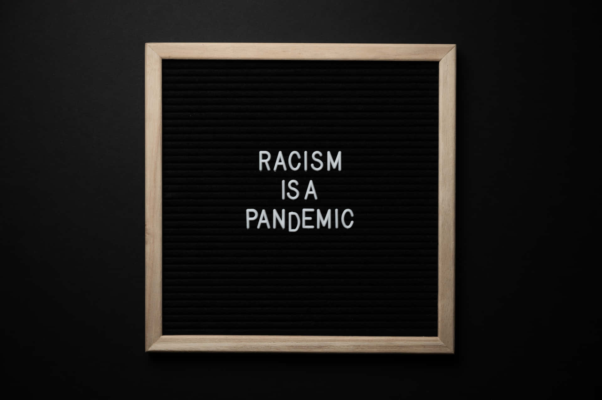 Racism Is A Pandemic Wallpaper