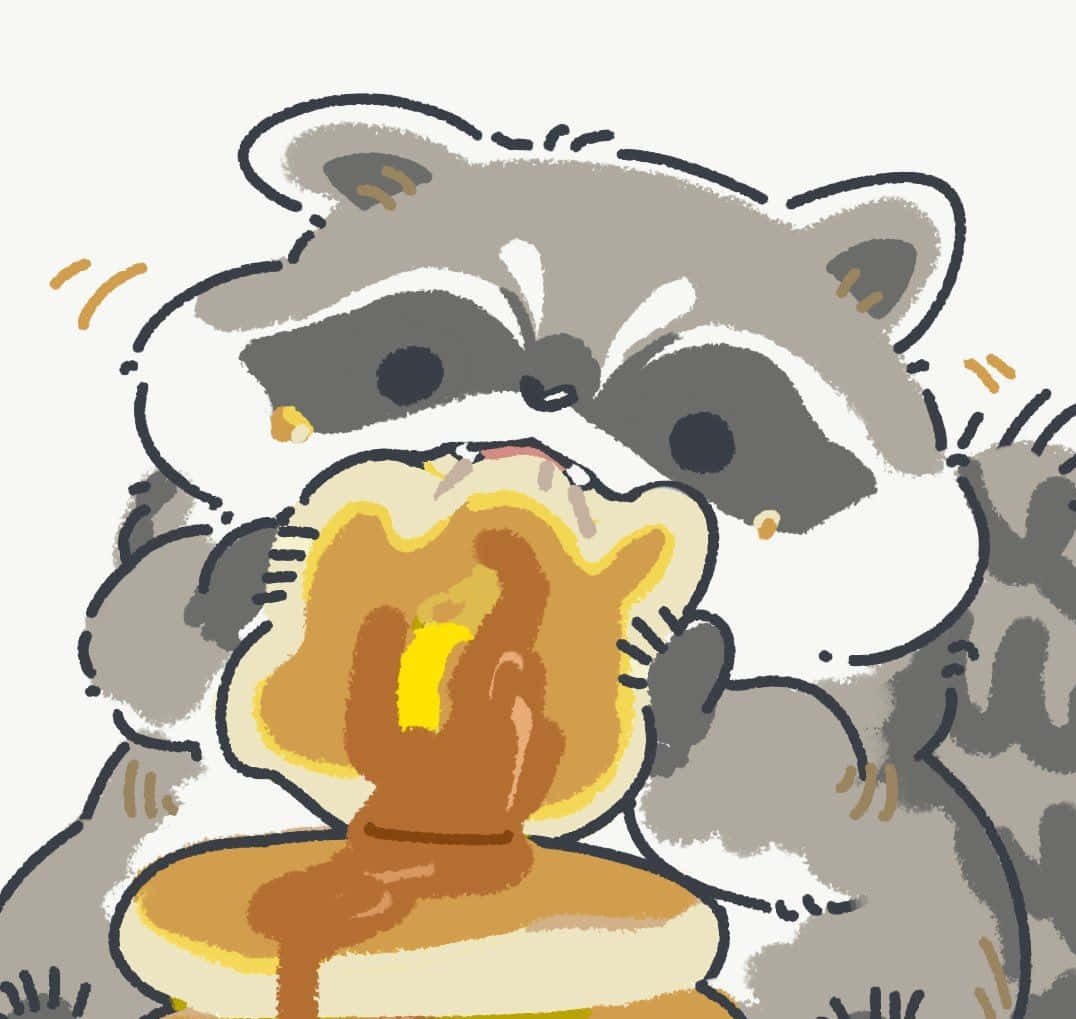 This curious raccoon is interested in all the tasty treats it can find