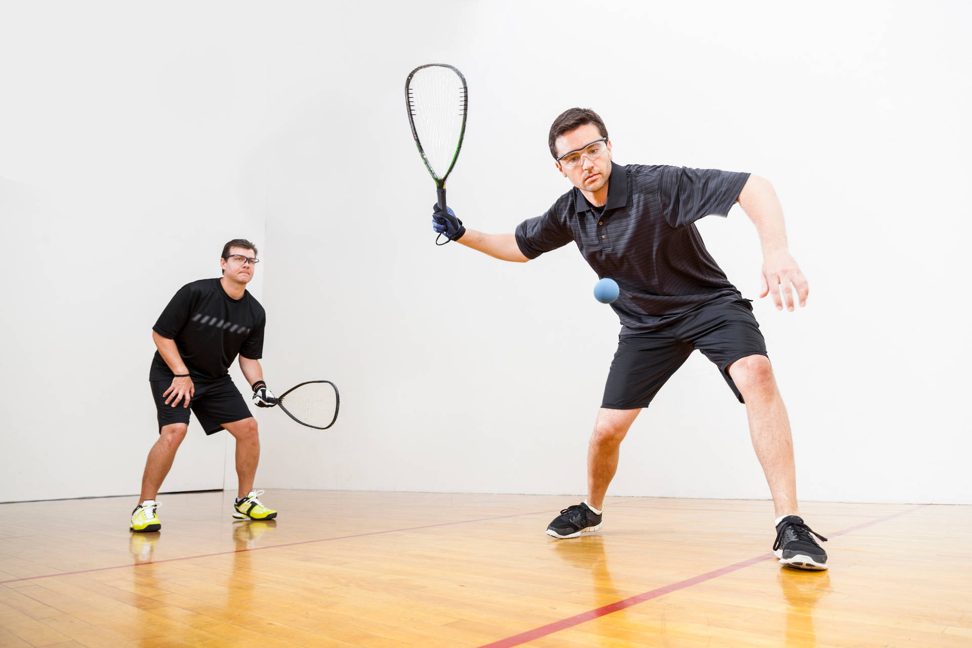 Racquetball Attack And Receive Form Wallpaper