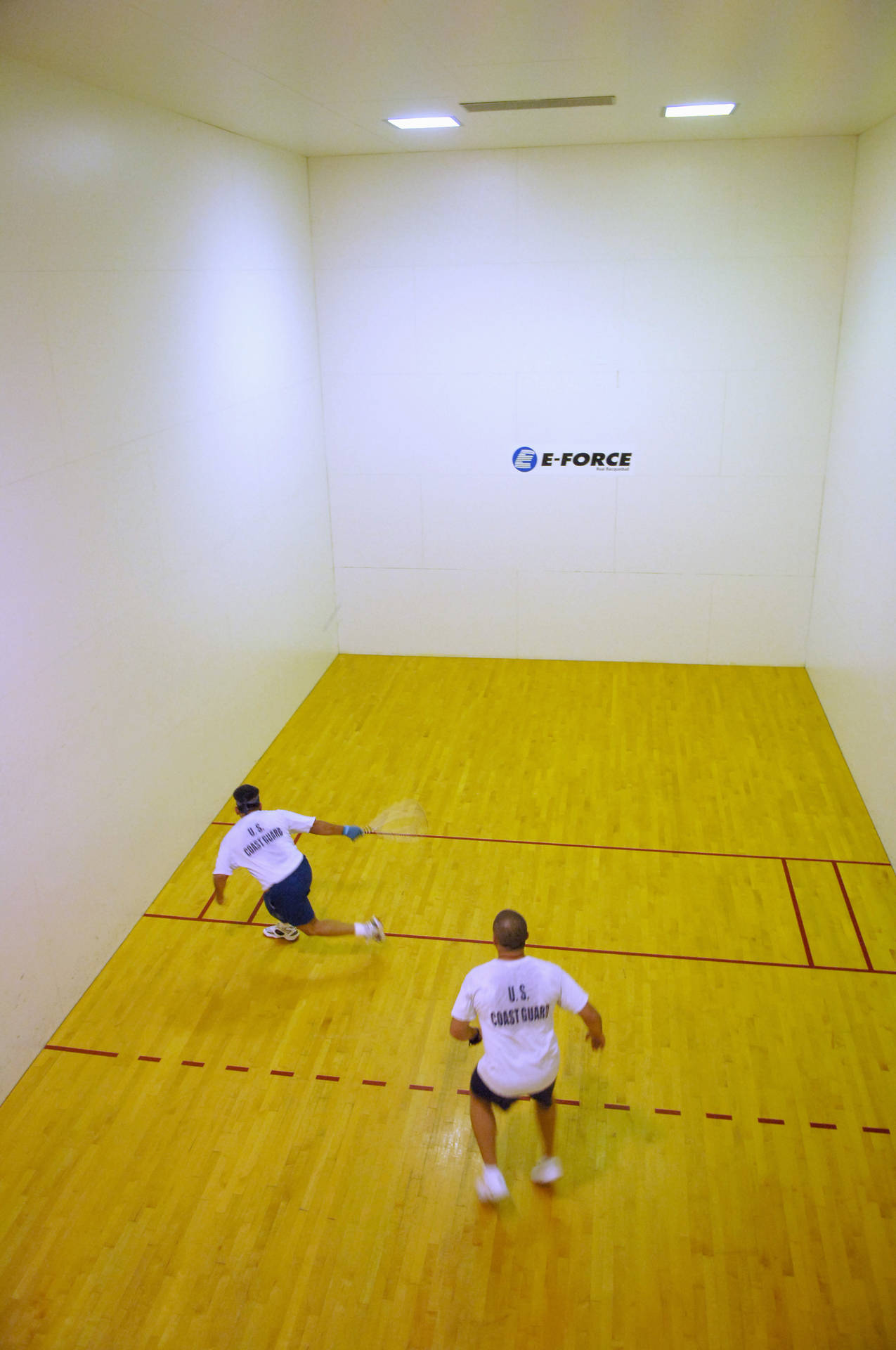 Racquetball Play Of Two Players Wallpaper