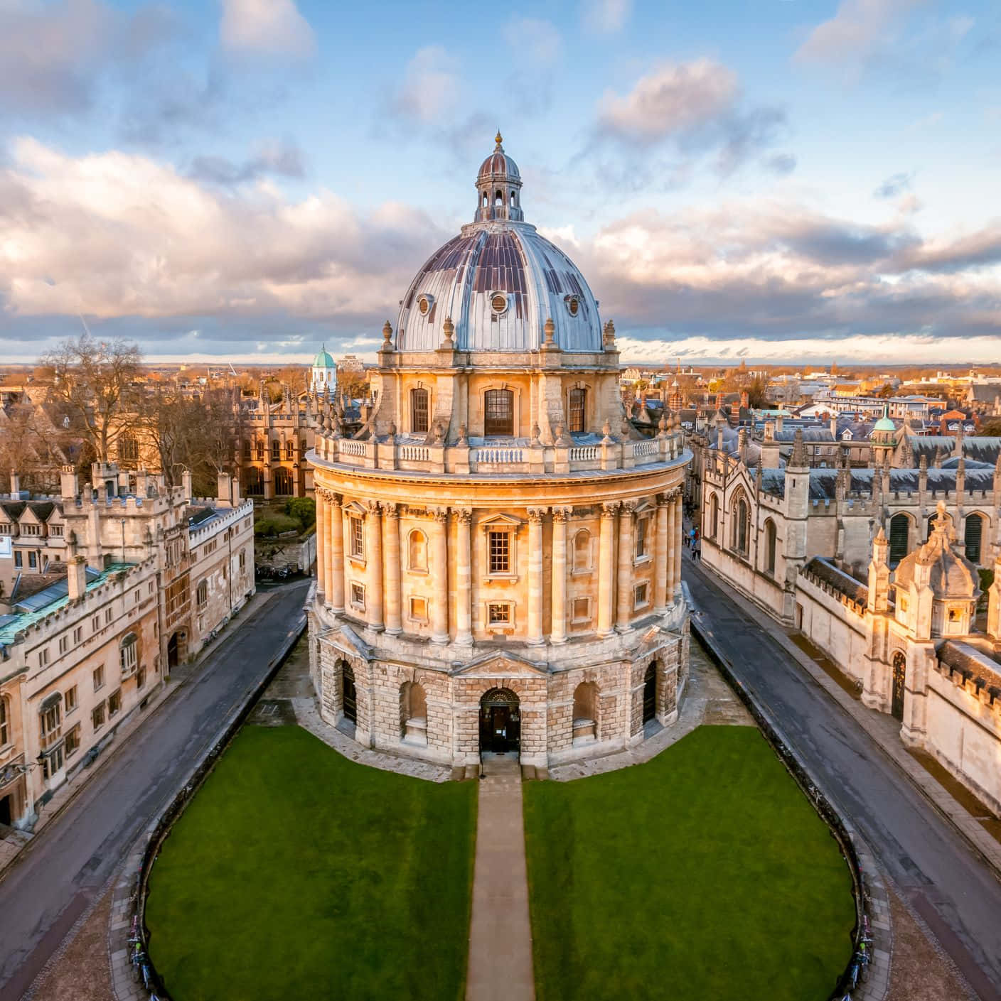 Radcliffe Camera Oxford Aerial View Wallpaper