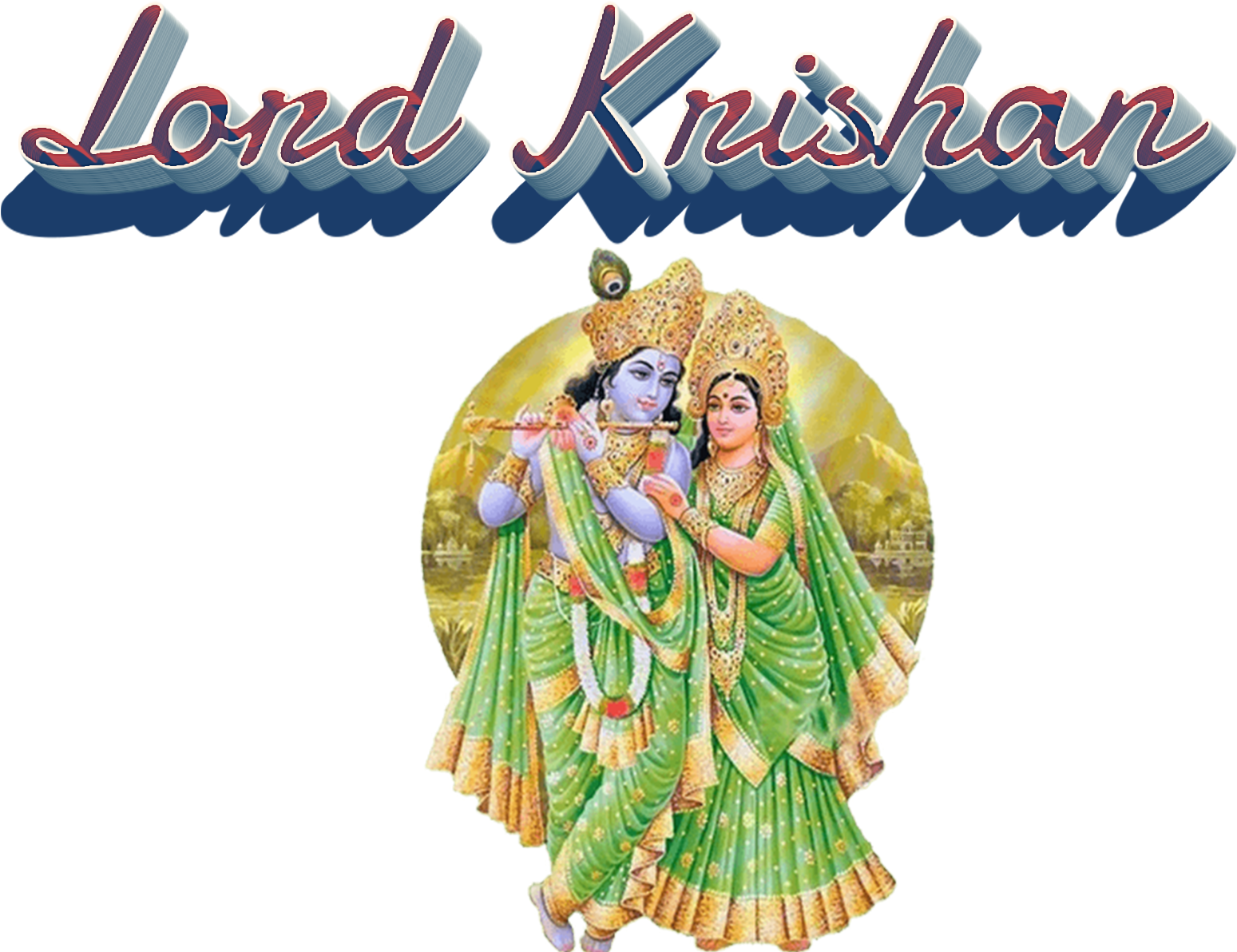 Radha Krishna Eternal Love PNG