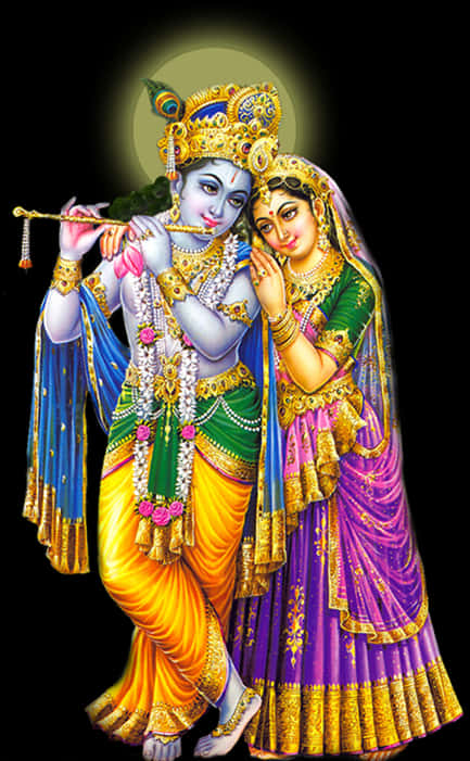Radha Krishna Eternal Love PNG