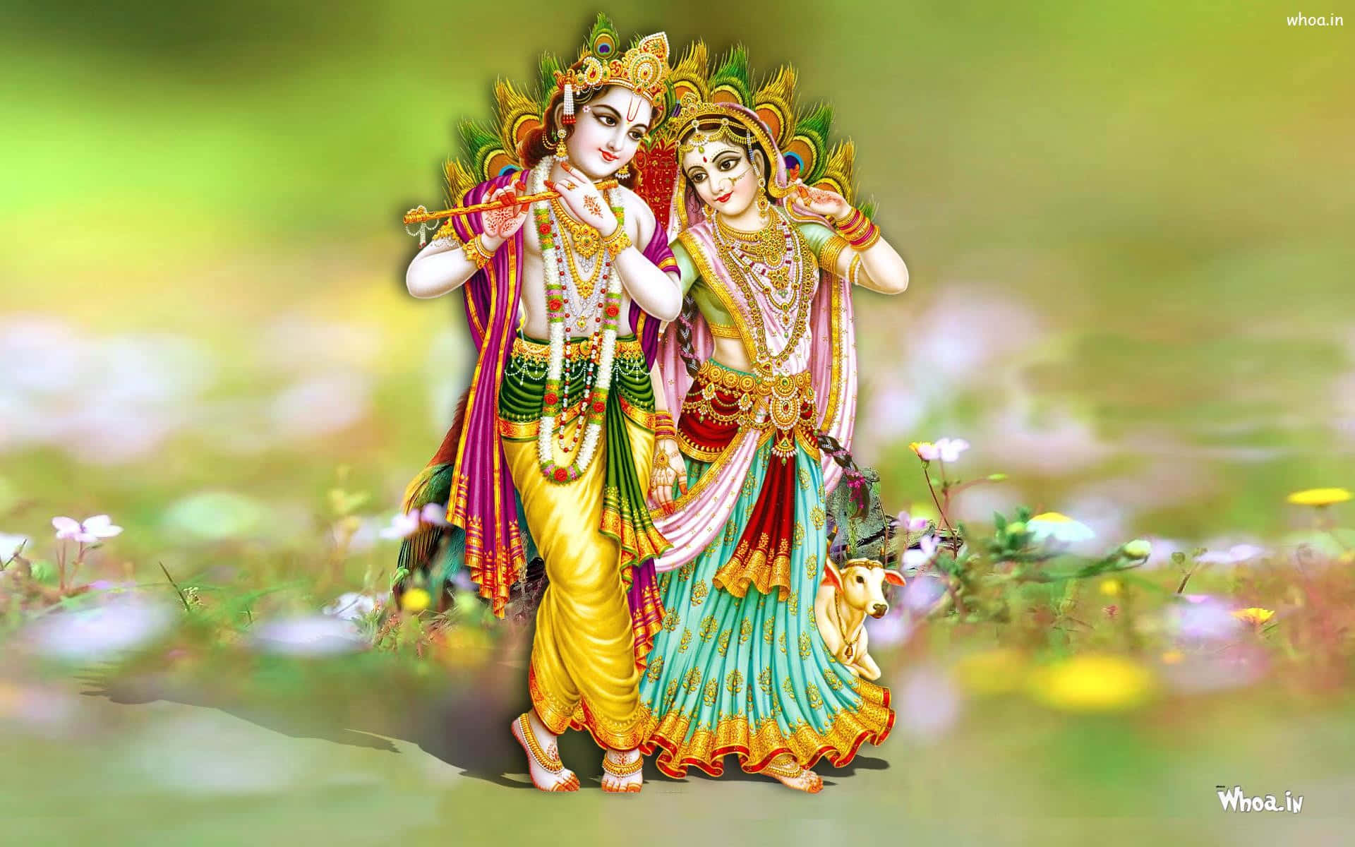 Kärlekensgudomliga: Radha Och Krishna I Fullkomlig Harmoni