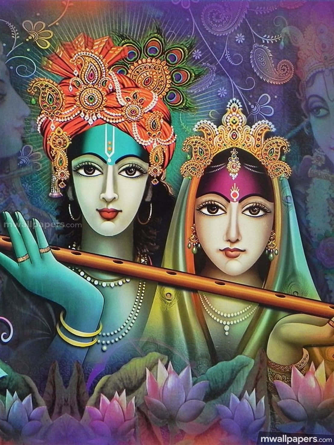 Firakärleken Med Radha Krishna