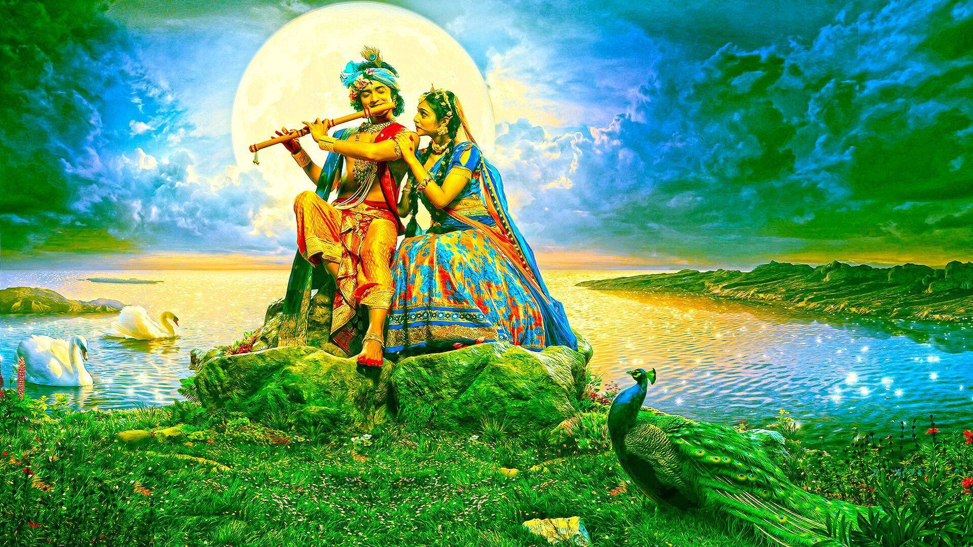 Radha Krishna serial lakeer baggrundsbillede. Wallpaper