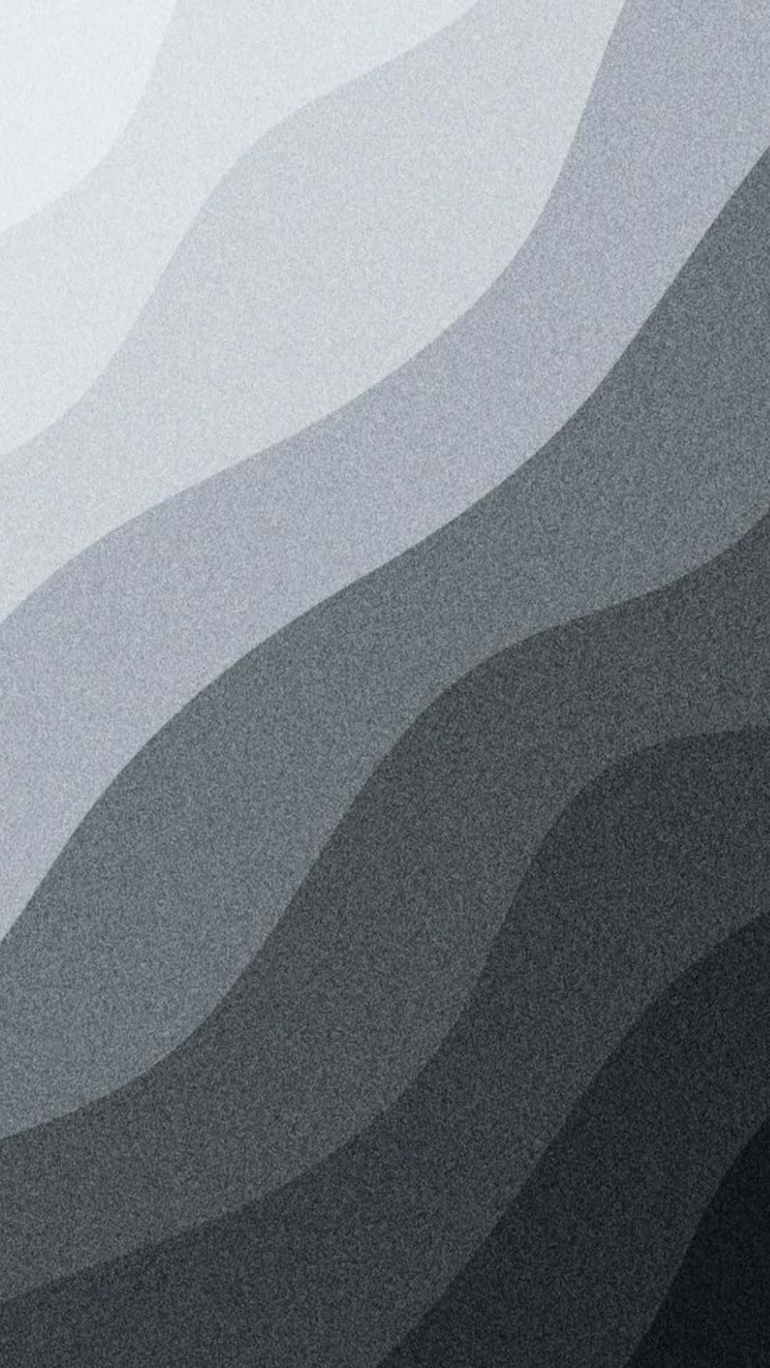 A Black And White Abstract Wave Pattern