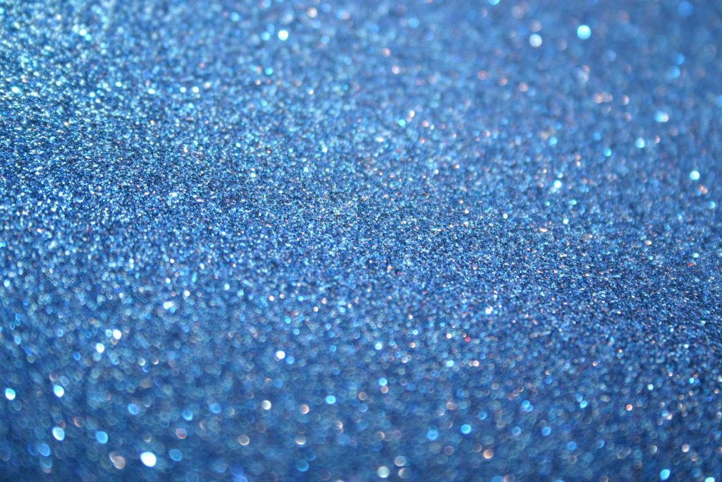 Radiant Blue Glitter Sparkles Wallpaper