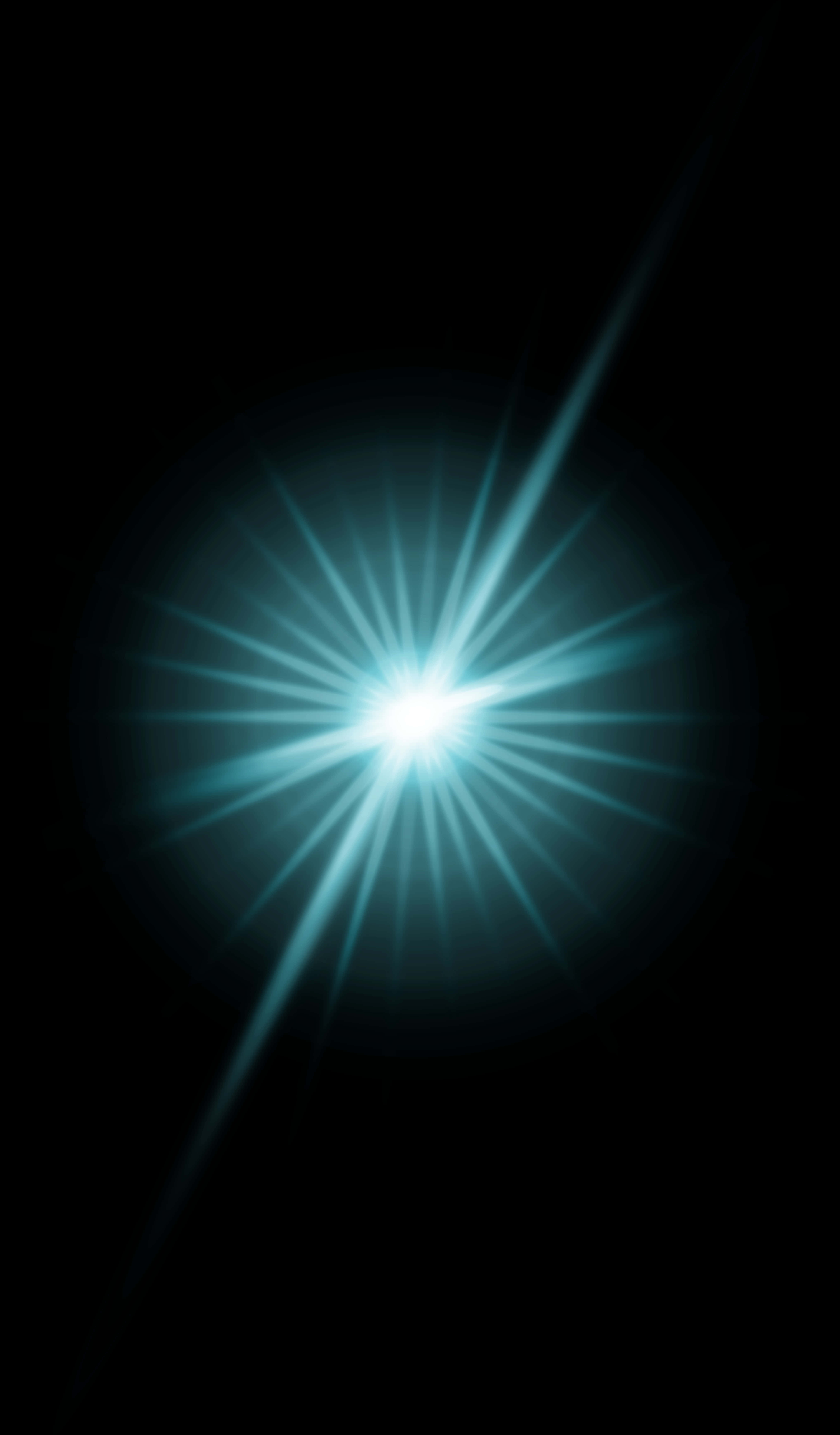 Radiant Blue Light Burst PNG